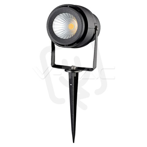 12W LED Garden Spike Lamp Black Body 400