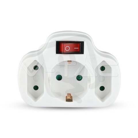 Adapter With Switch & Earthing Contact 2