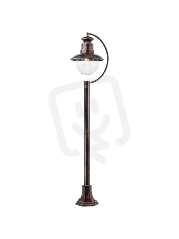 Sloupkové svítidlo SCOTT ST 1Xmax.42W E27 BK/COPPER REDO 9047