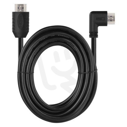 HDMI 2.0 high speed kabel A vidlice - A vidlice 90° 1,5 m EMOS S10110