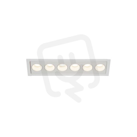 MILANDOS 6, stropní zápustné svítidlo bílé 3000 K 45°    SLV 1005418