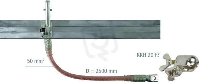 Uzemňovací a zkratovací souprava 1pól 50mm2 s nalis. koncovkami DEHN VANH53Y