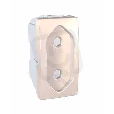Unica Zásuvka 230V/10A pro ploché vidlice 1 modul, Marfil SCHNEIDER MGU3.031.25