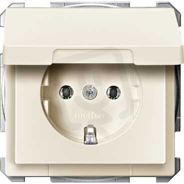 Schneider MTN2311-4044 SCHUKO zásuvka 2P+E,16A,bezšroubová,s klapkou IP20