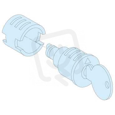 Schneider 09943 Válcový zámek + 2 klíče č. 3113A, IP55