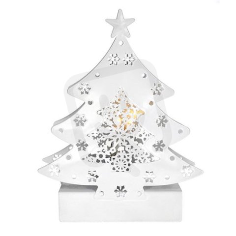 LED kovový vánoční stromek, 2x AA SOLIGHT 1V218