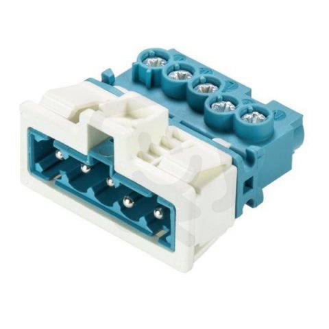 vidlice vestavná, 5-pól, gesis mini, barva modrá, code 2 WIELAND 91.952.9453.0