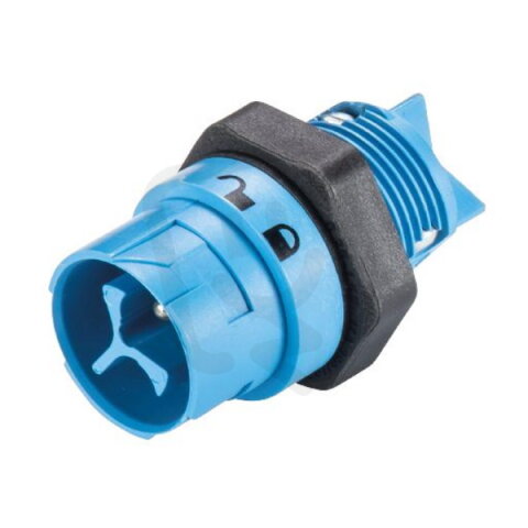 vidlice vestavná 3-pól., světle modrý, M16, RST16I3 WIELAND 46.032.5053.9