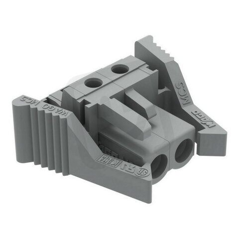 Pružinová svorkovnice THT úhlová 5 mm šedá 2pól. WAGO 232-232/039-000