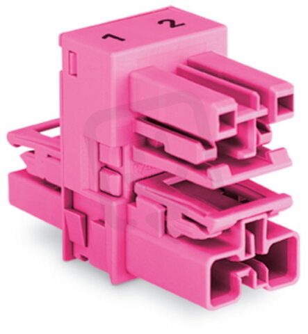 h-rozdělovač 2pól. Kód. B Růžová WAGO 770-1660