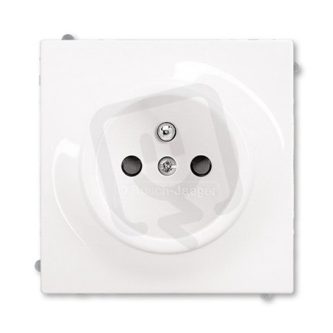 ABB Impuls 5519B-A0235774 Zásuvka 1násobná s ochraným kolíkem a clonkami