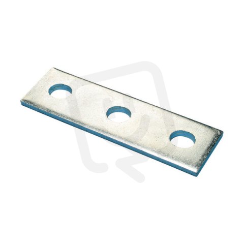 Plochý držák s třemi otvory, nerezová ocel, délka 136 mm ERICO ZEA103S6 387532