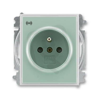 ABB 5589E-A02357 22 Zásuvka s přepěťovou ochranou,akusticá signalizace poruchy