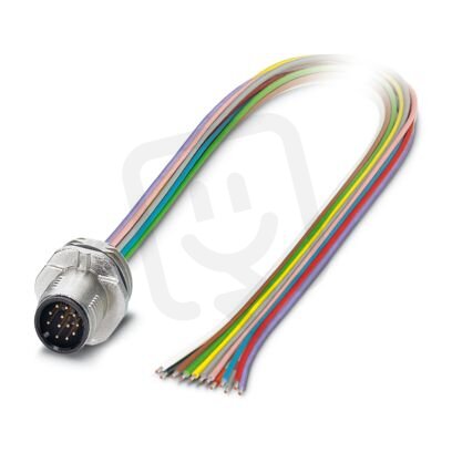 Přístrojový konektor zpředu stěny SACC-E-M12MS-12CON-M16/0,5 VA 1405238
