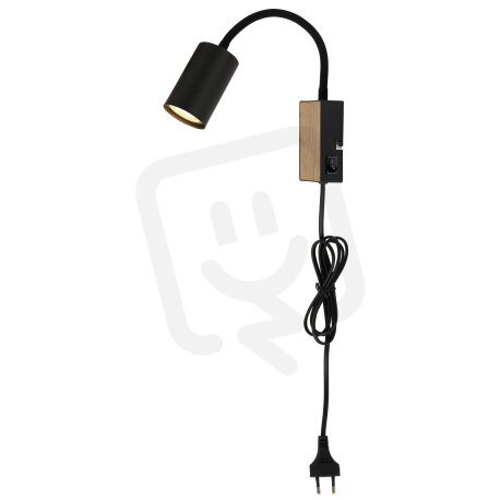Nástěnné svítidlo ROBBY černá bez 1x GU10 35W 230V GLOBO 57911WBW