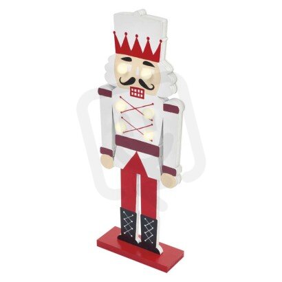 LED dřevěný louskáček, 29 cm, 1× CR2032, vnitřní, teplá bílá EMOS DCWW38