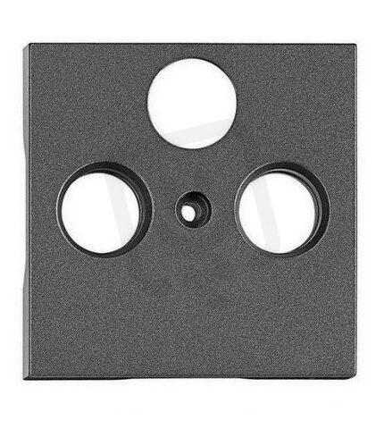 Kryt anténní zásuvky TV, typ HSAT-M, 3 otvory, antracit SCHRACK EV114310--