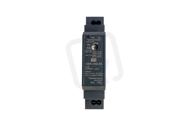 Měnič DC/DC na DIN 12W 5V 2,4A MEAN WELL DDR-15G-5