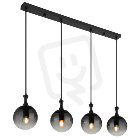 Závěsné svítidlo DALTON černá 4x40W E27 IP20 GLOBO 15885-4H