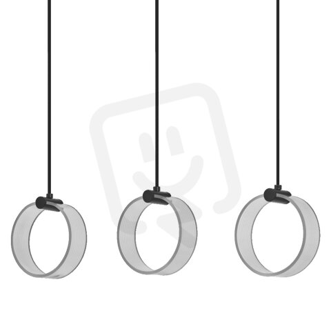 Závěsné svítidlo LEDVANCE Decor Circle 3XPendant LN 20W Click CCT Black
