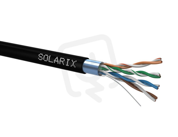 Venkovní instalační kabel Solarix CAT5E FTP PE Fca 100m/box 27724192