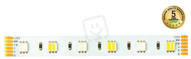 LED pásek LED STRIP RGB+CCT 60LED/12W/m IP20 24V 5m 200 lm/m GREENLUX GXLS636
