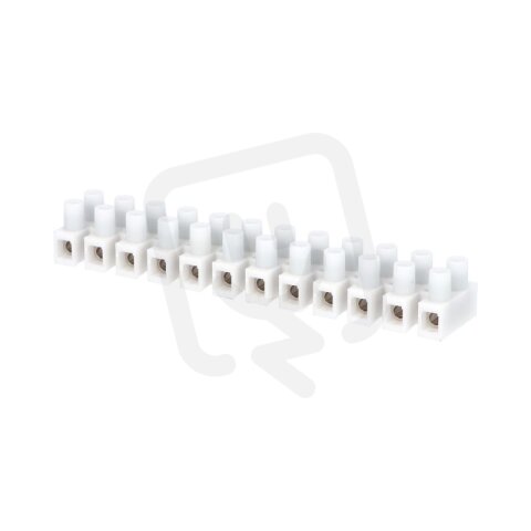 Přístrojová svorkovnice PA10PS, 12x1-6mm2, T85, PP, bílá ELEMAN 1101041