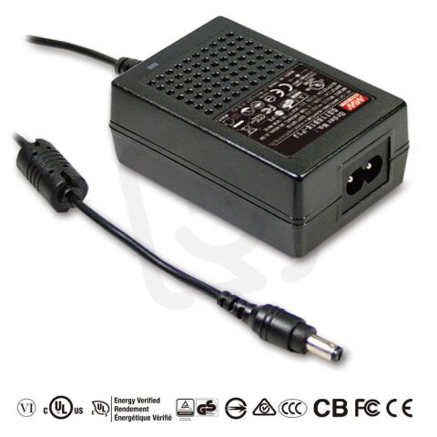 Stolní adaptér 18W 12V 1500mA MEAN WELL GST18B12-P1J