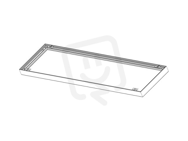 KOVOVÝ RÁM 600x600 pro přisazenou montáž vestavných LED panelů PANLUX PN22900012
