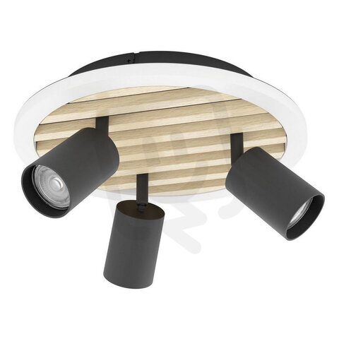 DL/LED GU10X3 SW/HOLZ 300 CEMBRANO