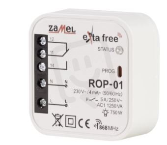 Zamel 1AROP-01 ROP-01 Rádiový přijímač krabicový 1-kanálový, 230V
