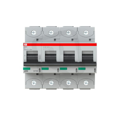 S804S-K10 jistič 4P char. K 10A s klecovou svorkou 50kA ABB 2CCS864001R0427