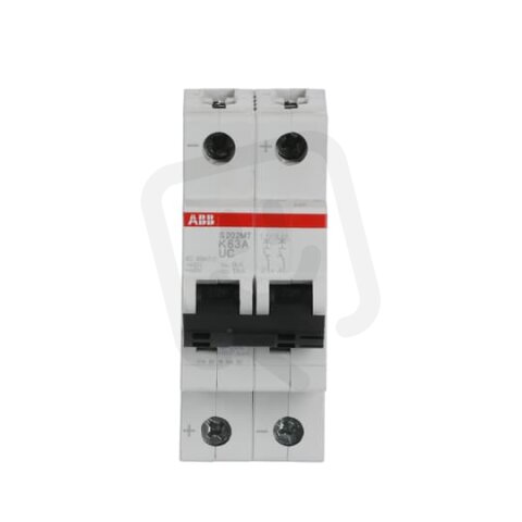 ABB S202MT-K63UC 2F jistič 63 A char. K 10kA 440V AC/DC pro kolejová vozidla