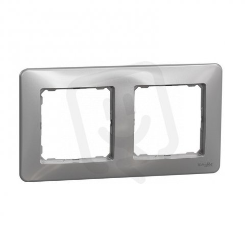 Sedna D/E Rámeček dvojnásobný, Aluminium SCHNEIDER SDD313802