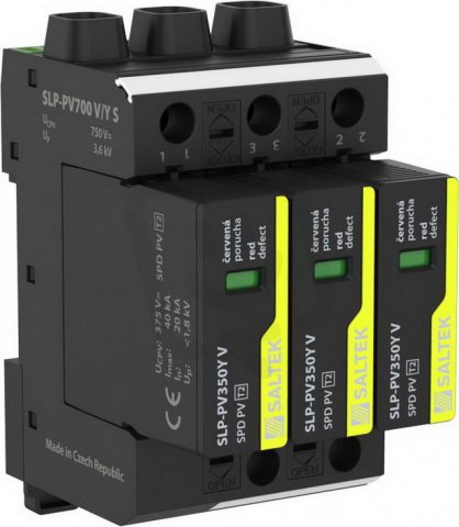 SLP-PV700 V/Y S svodič přepětí pro FVE do 700V DC 40 kA (8/20) SALTEK A04301