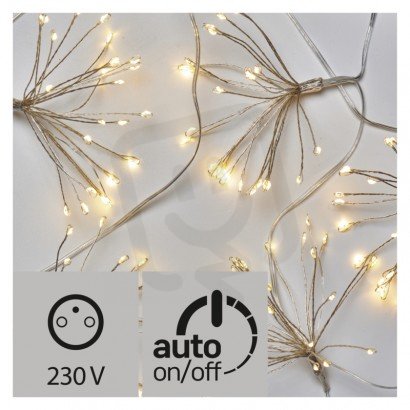 LED vánoční girlanda  nano svítící trsy, teplá bílá Emos