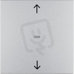 KNX RF tlačítko žaluziové bezdrátové, B.7, alu, mat BERKER 85245283