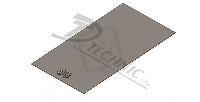 ZD 02 Zemnící deska s příložkami na pásku i drát - 500x1000 mm DT TECHNIC 104020