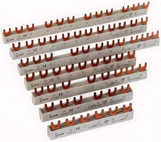 Propojovací lišta Eaton EVG-3P+3N/16MODUL In=63A 10mm2 105215