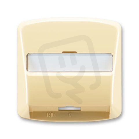 Kryt zásuvky ISDN koncové, jednonásobné 5013A-A00251 D béžová Tango ABB