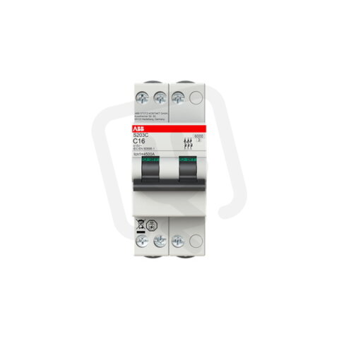 S203C-B2 3 fázový jistič v počtu modulů: 2 2A char. B 6kA ABB 2CDS253280R0025