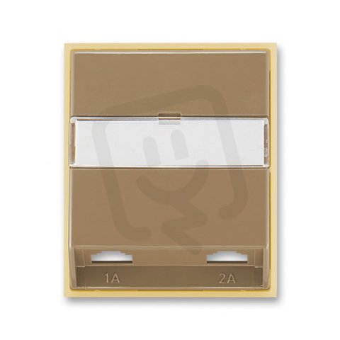 Kryt dvojzásuvky telefonní 5013E-A00215 25 kávová/led. opálová Element ABB