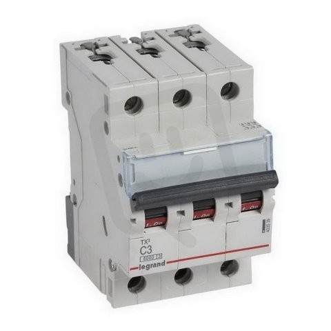 TX3 JISTIČ, 3 PÓLOVÝ, CHAR. C, 3A 6000A LEGRAND 403539