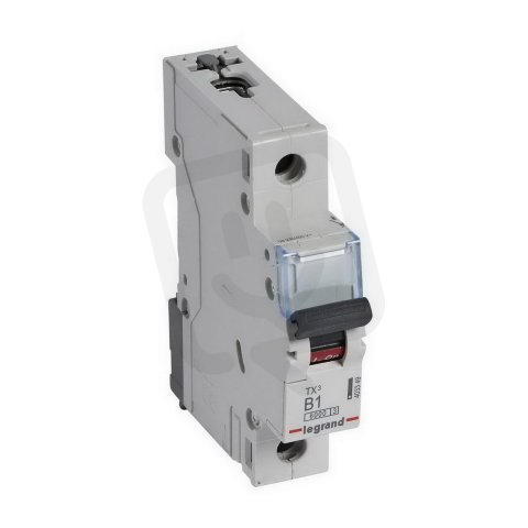 TX3 JISTIČ, 1 PÓLOVÝ, CHAR. B, 1A 6000A LEGRAND 403349