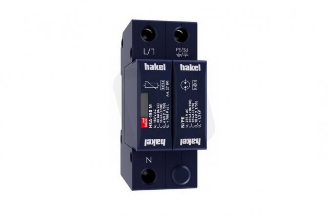 Svodič rázového přepětí HSA-150/1+1 M SPD typ 2+3 HAKEL 27510