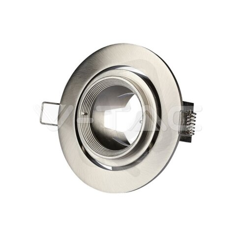 GU10 Zoom Fitting Satin Nickle, VT-700 V-TAC SKU3690