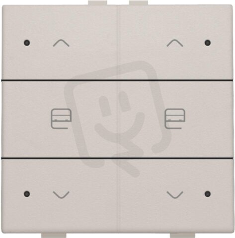 NHC 6násobný ovladač+LED 2x žaluzie -LIGHT GREY NIKO 102-52036