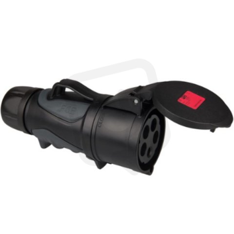 spojka 5P 32A/400V 6h IP44 bezšroubová TURBO TWIST černá MIDNIGHT GRIP