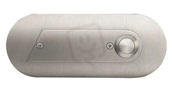 Tlačítko ETA S 302, nerez ocel, IP 44, ovál: 150x60mm GROTHE 55932