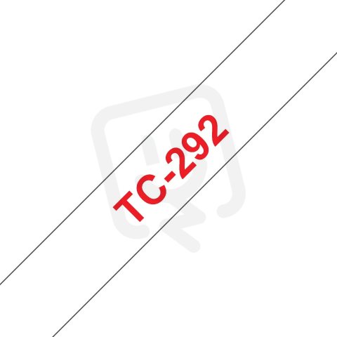 Páska BROTHER TC-292, bílá/červená (9mm)